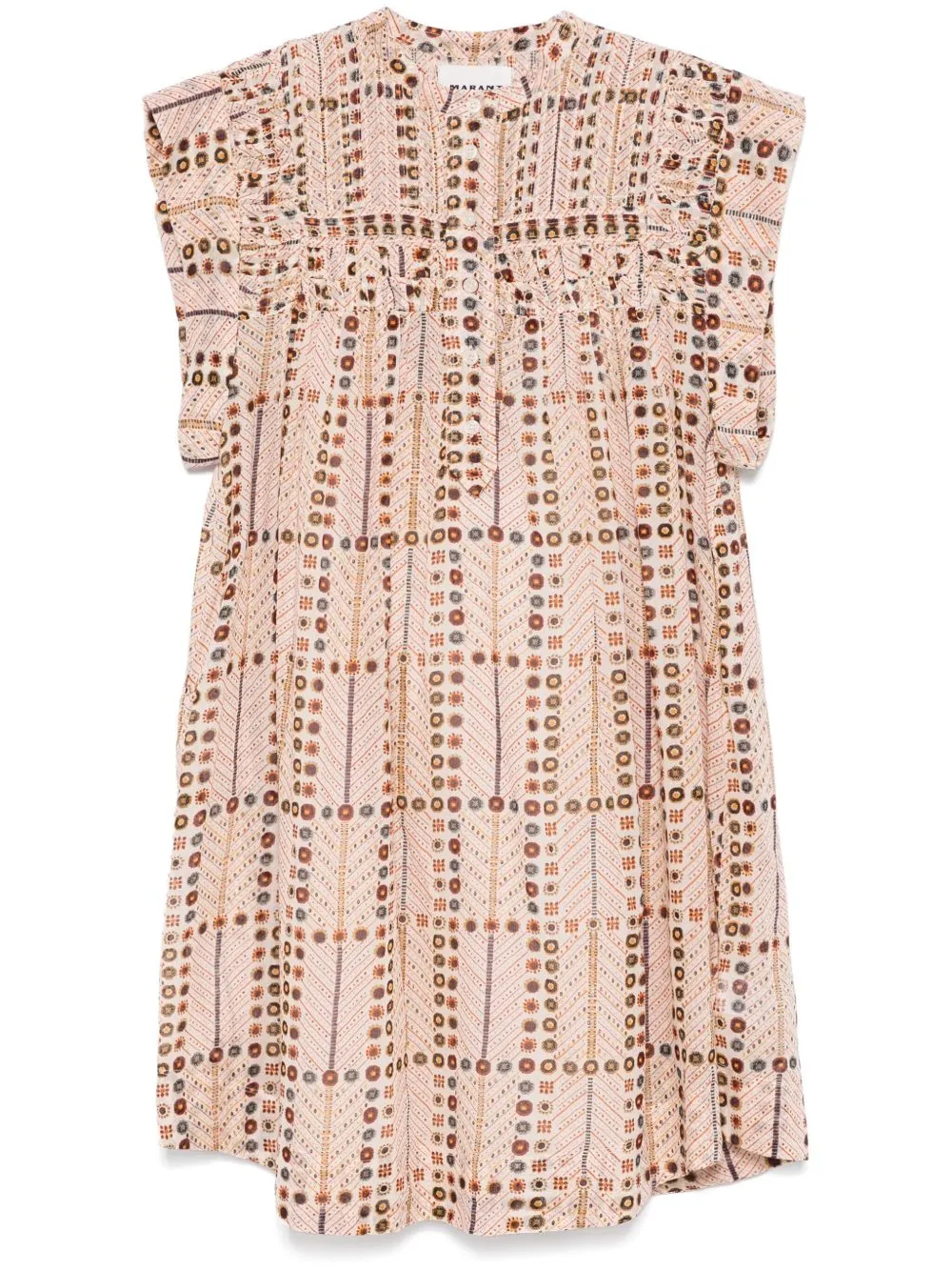 Leazali printed cotton dress