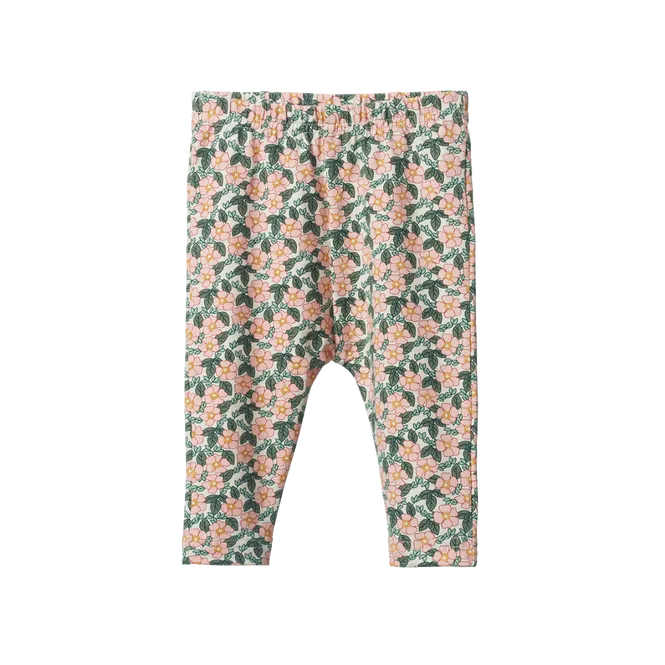 Leggings Garland Print |Nature Baby