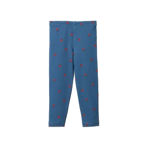LEGGINGS Raspberry Blue Print  | Nature Baby