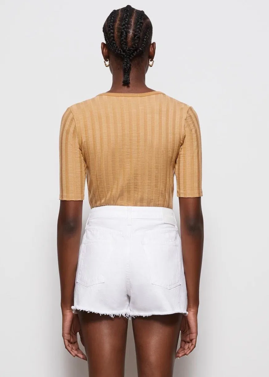 Leo High Rise Vintage Cut Off (Distressed White)