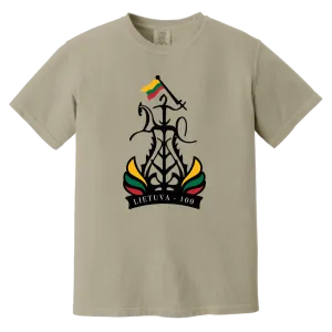 Lietuva 100 Restored - Men/Women Unisex Soft-Washed Comfort Cotton Short Sleeve T-Shirt