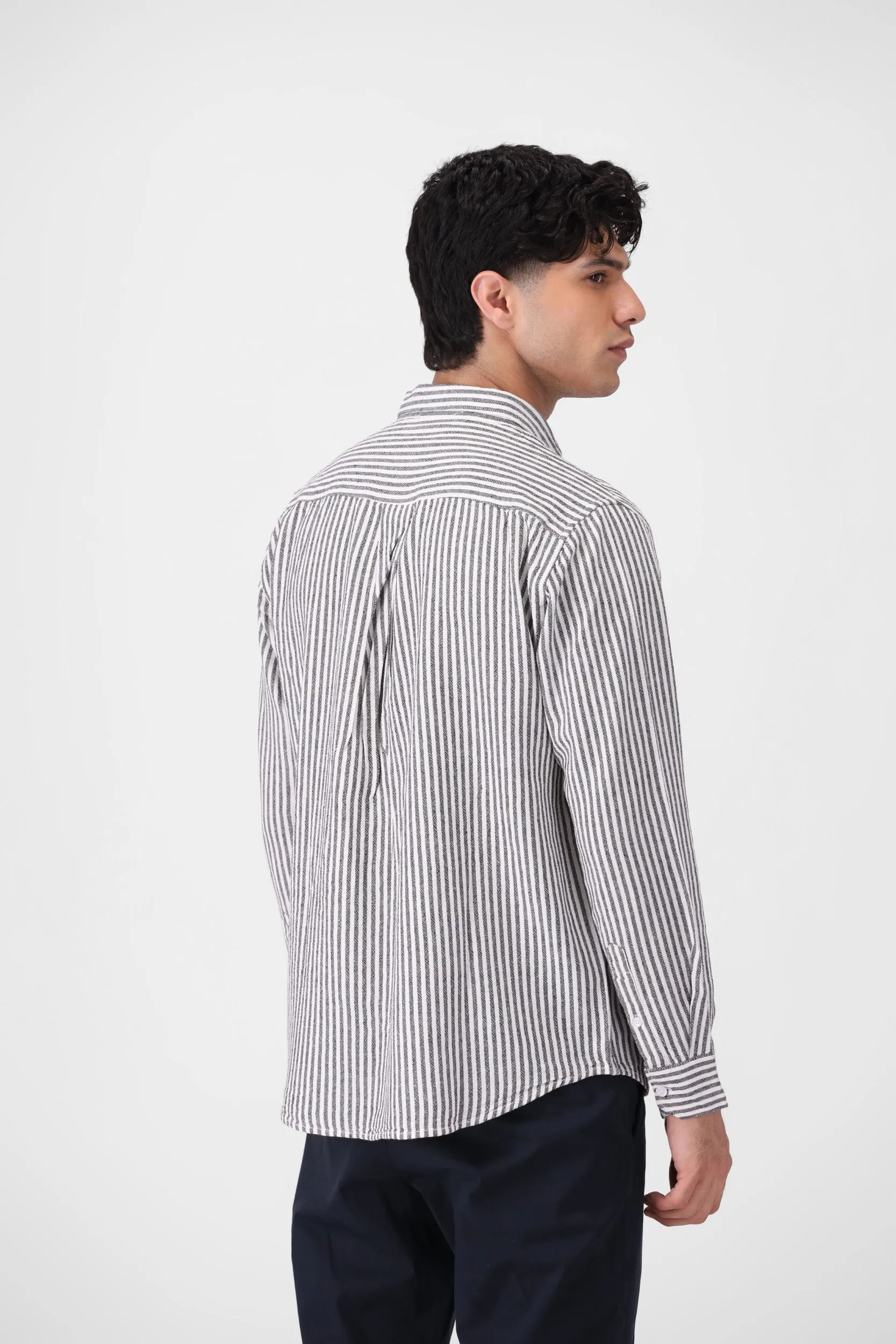 Linear Textured Casual Shirt