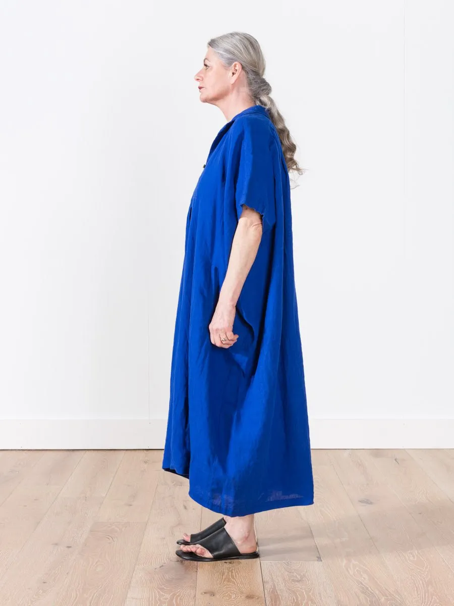 linen kite dress - royal