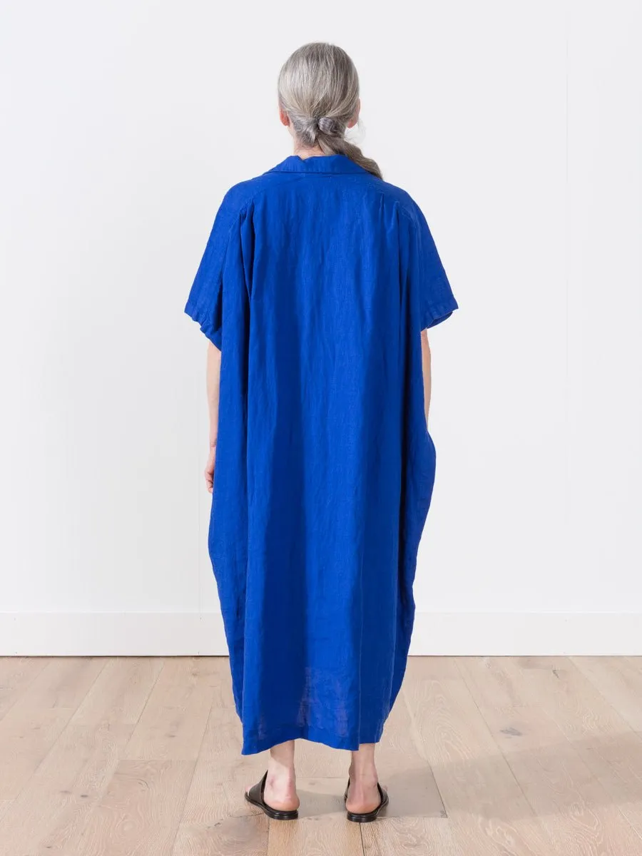 linen kite dress - royal