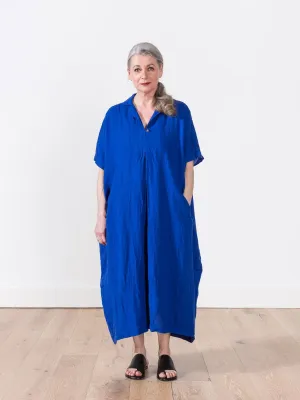 linen kite dress - royal