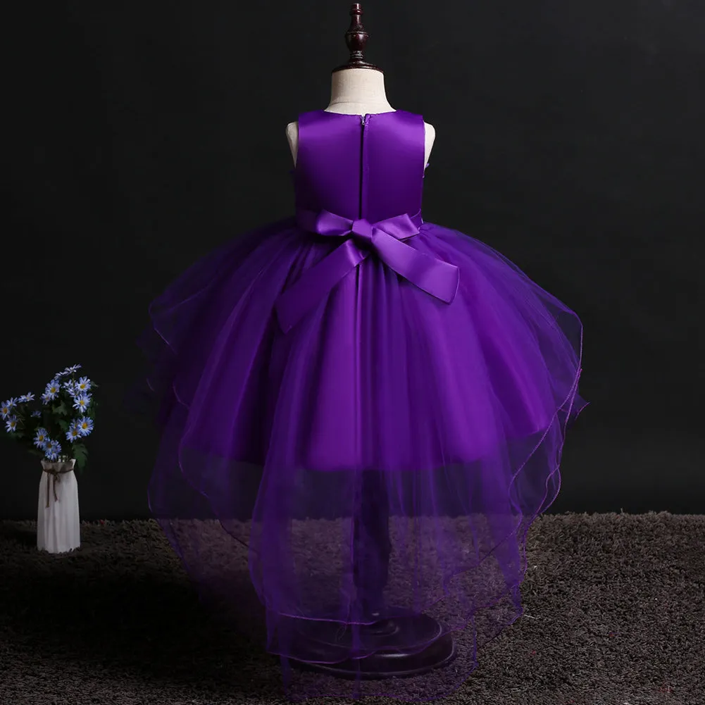 Little Girls 3D Flower Formal  Dress