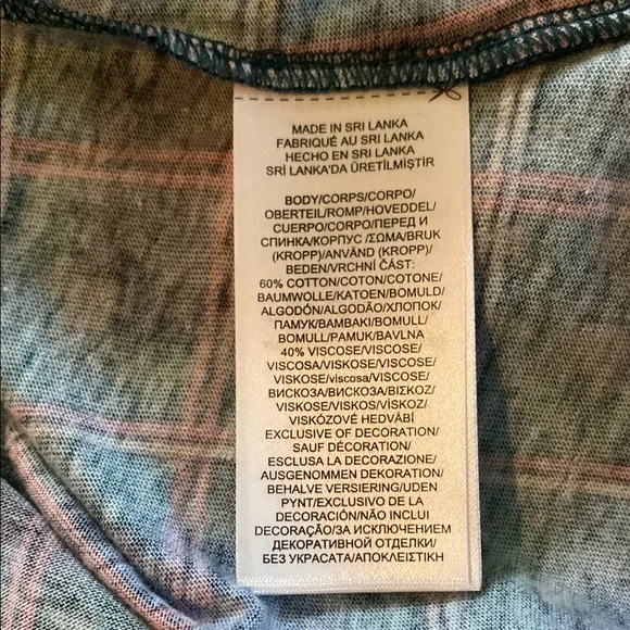 L.L. Bean Plaid Nightshirt