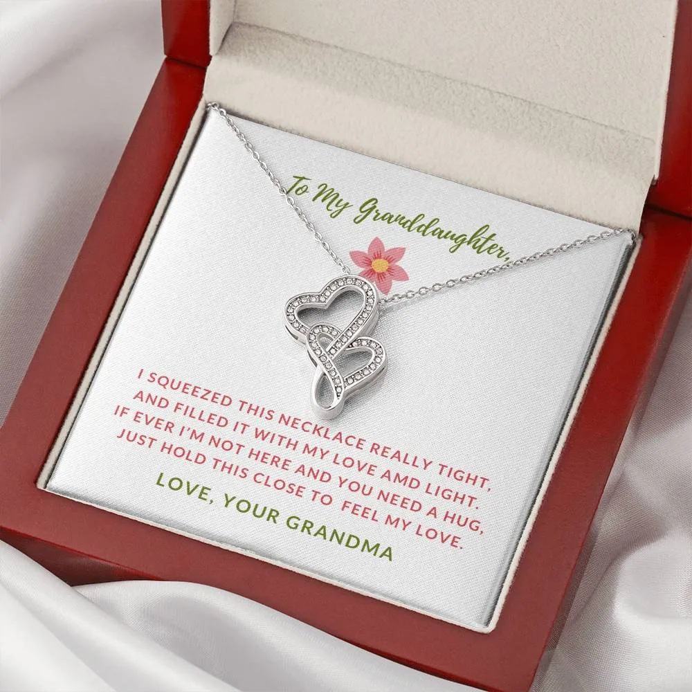 Love and Light-Double Hearts Necklace for Granddaughter