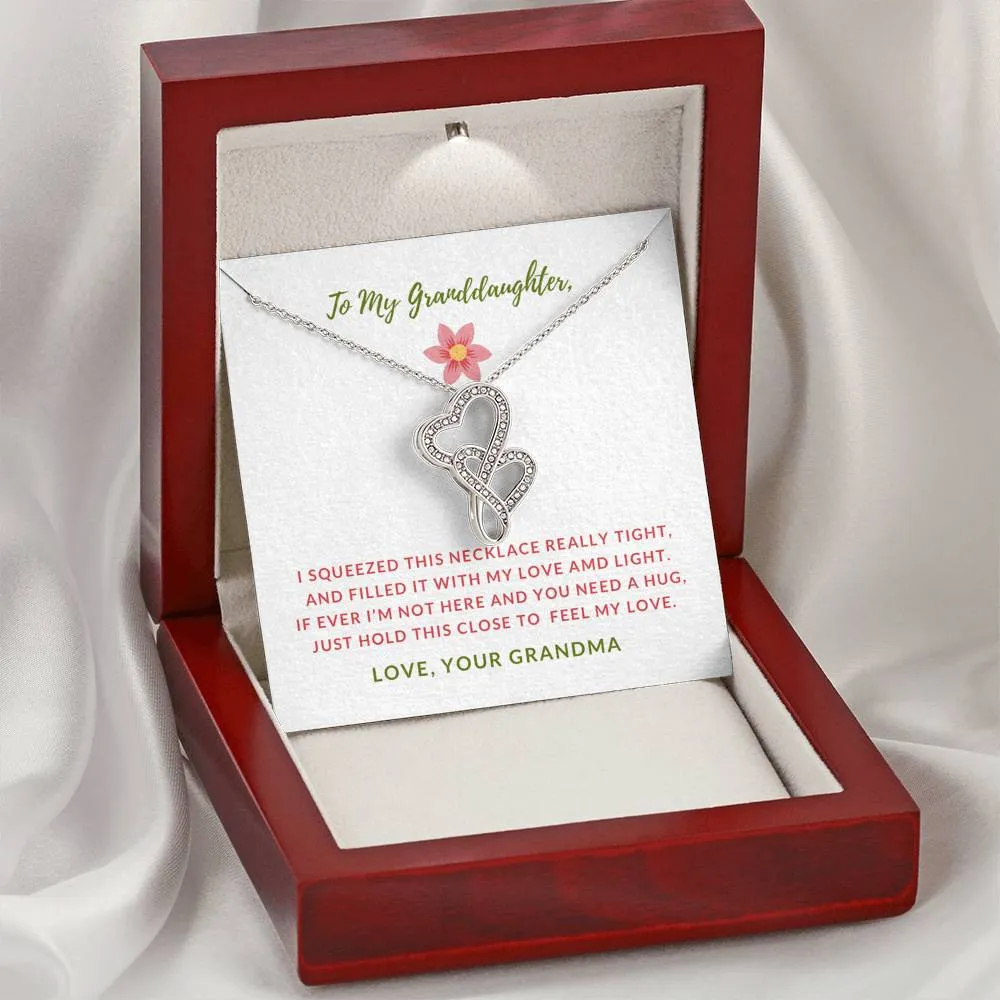 Love and Light-Double Hearts Necklace for Granddaughter