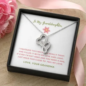 Love and Light-Double Hearts Necklace for Granddaughter