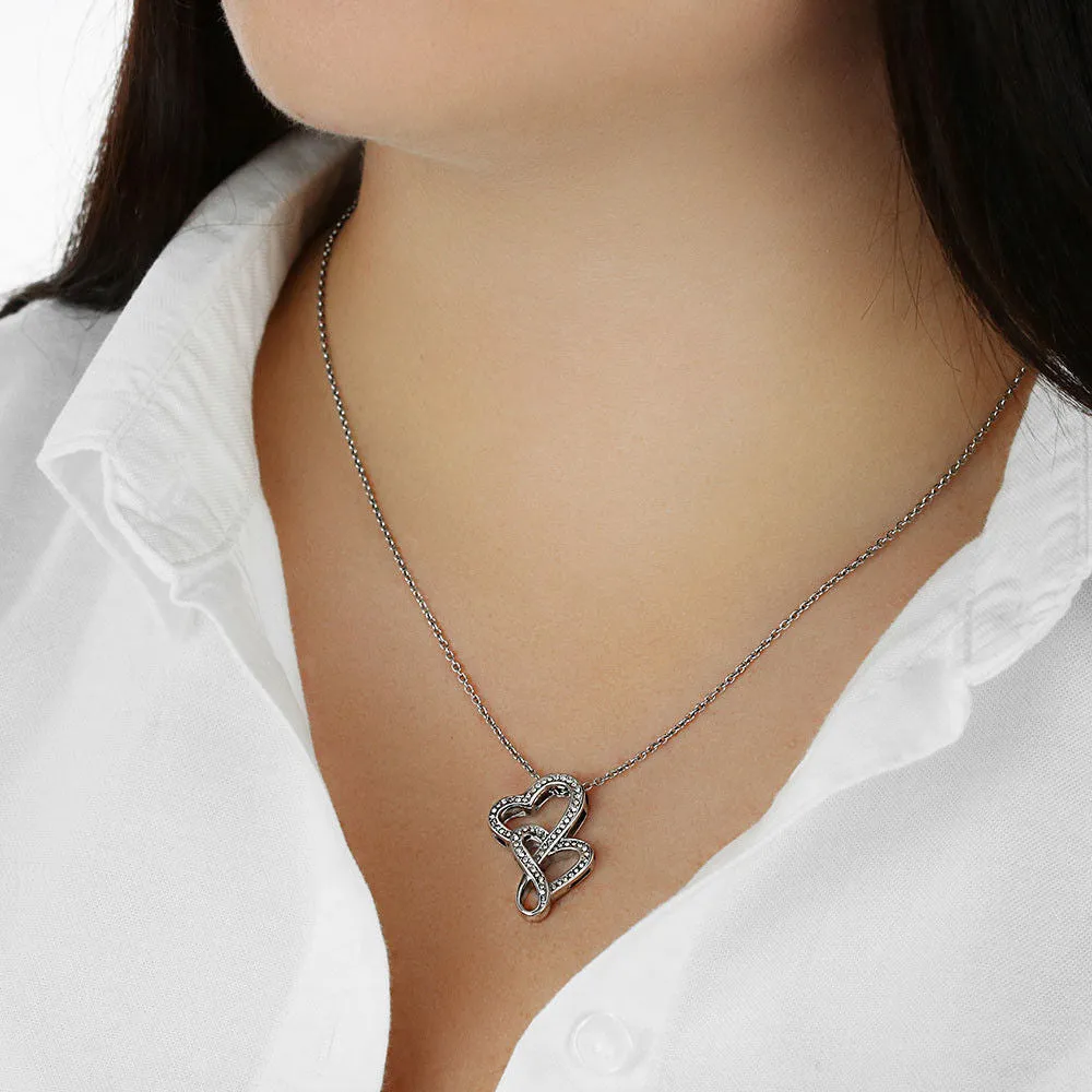 Love and Light-Double Hearts Necklace for Granddaughter