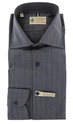 Luigi Borrelli Navy Blue Shirt - Extra Slim