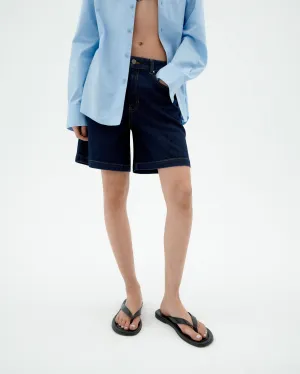 Luisa Denim Shorts Dark Clean