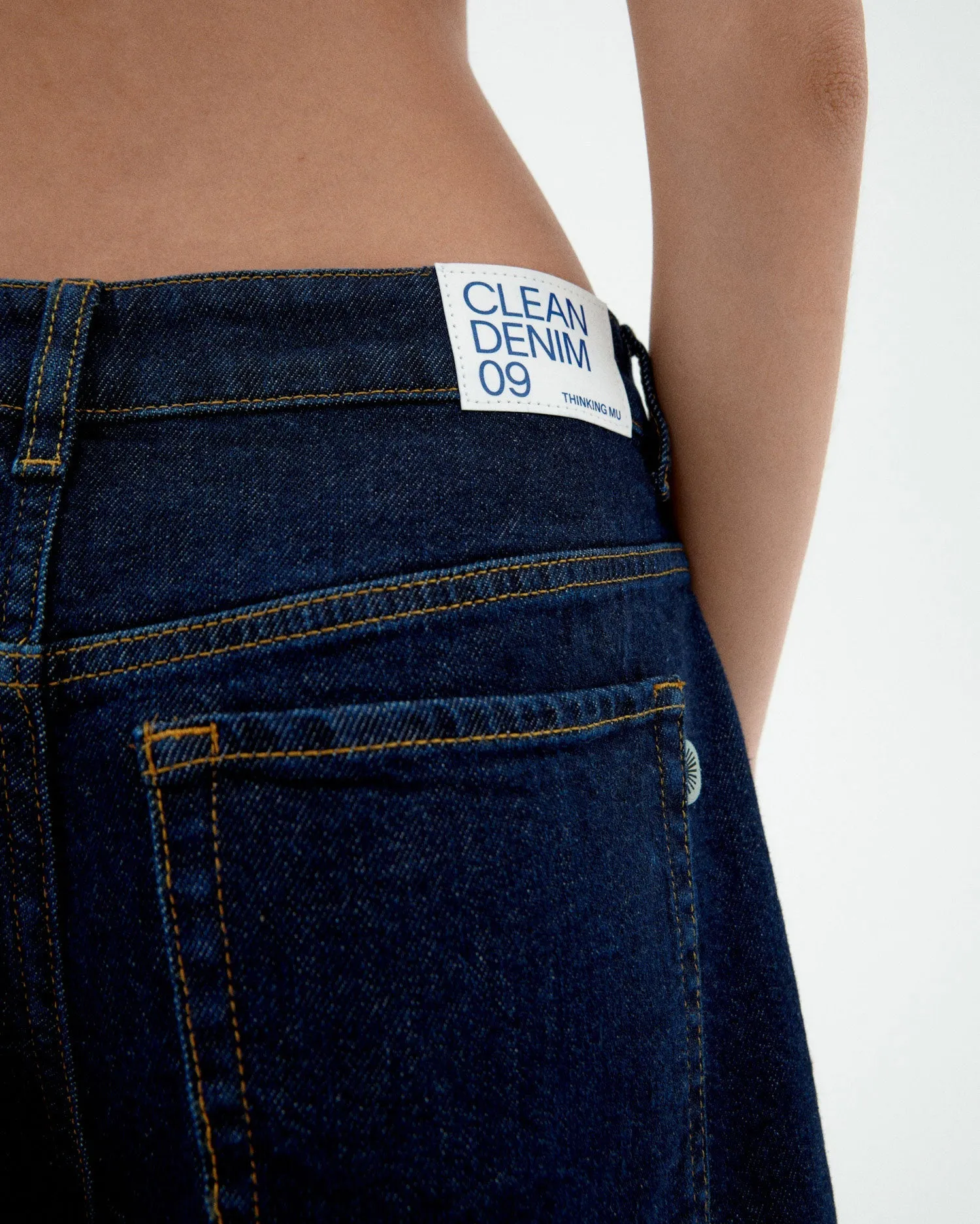 Luisa Denim Shorts Dark Clean
