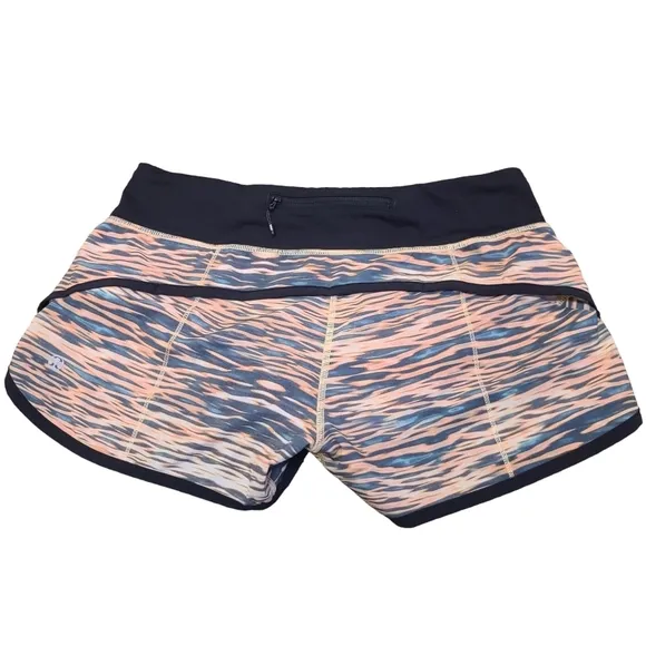 Lululemon Run Speed Shorts  Tiger Water Multi  Sz. 6  EUC!!