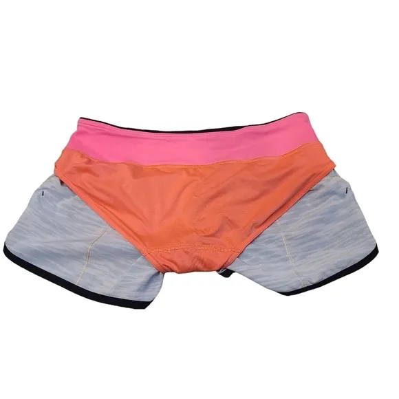 Lululemon Run Speed Shorts  Tiger Water Multi  Sz. 6  EUC!!