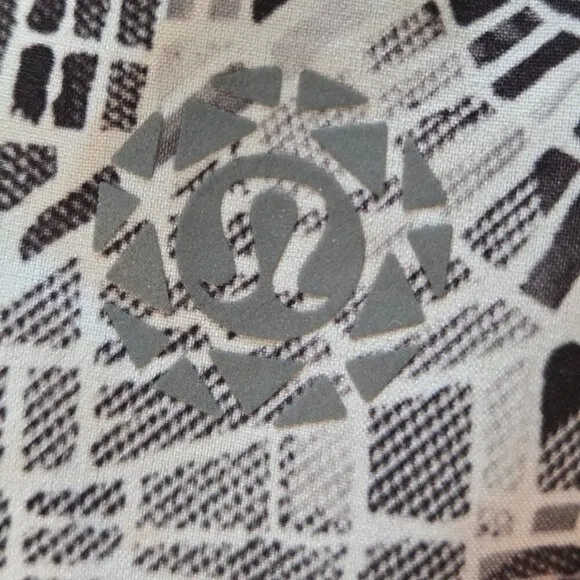 Lululemon Speed Short 2.5&quot; - 2016 Seawheeze - 6 Grid Map Texture White Black