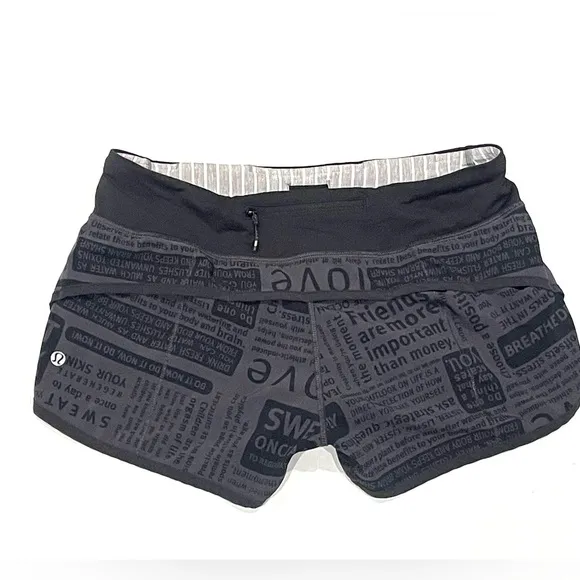 Lululemon Women’s Shorts News Print 6