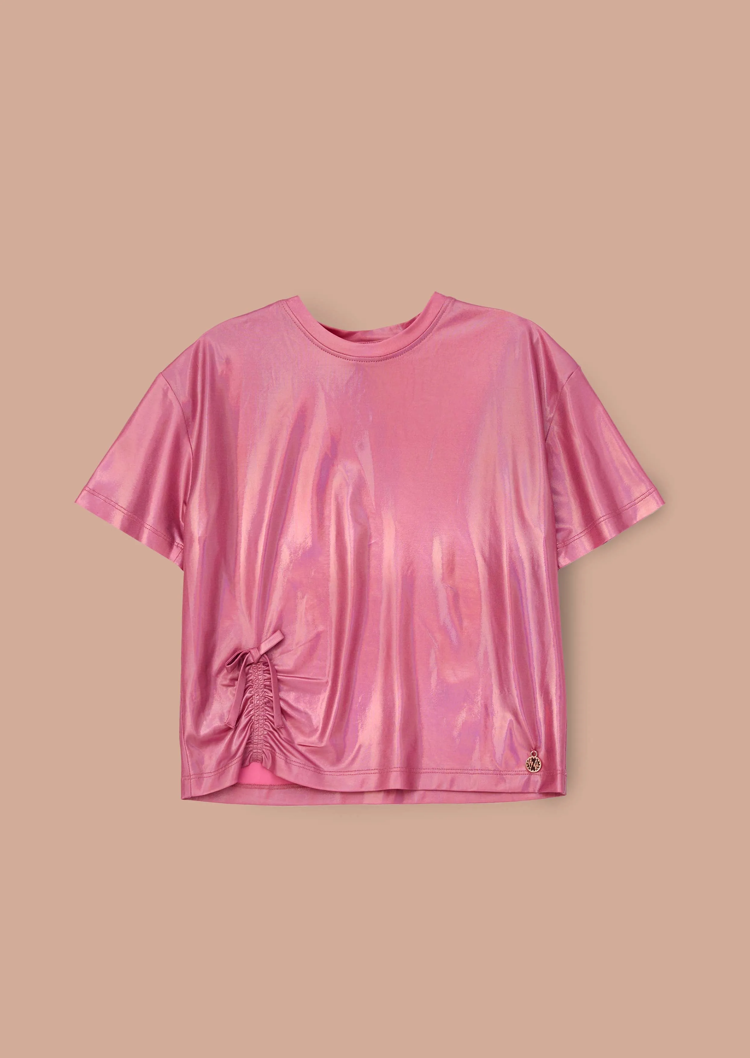 Luna Pink Foil Jersey Top