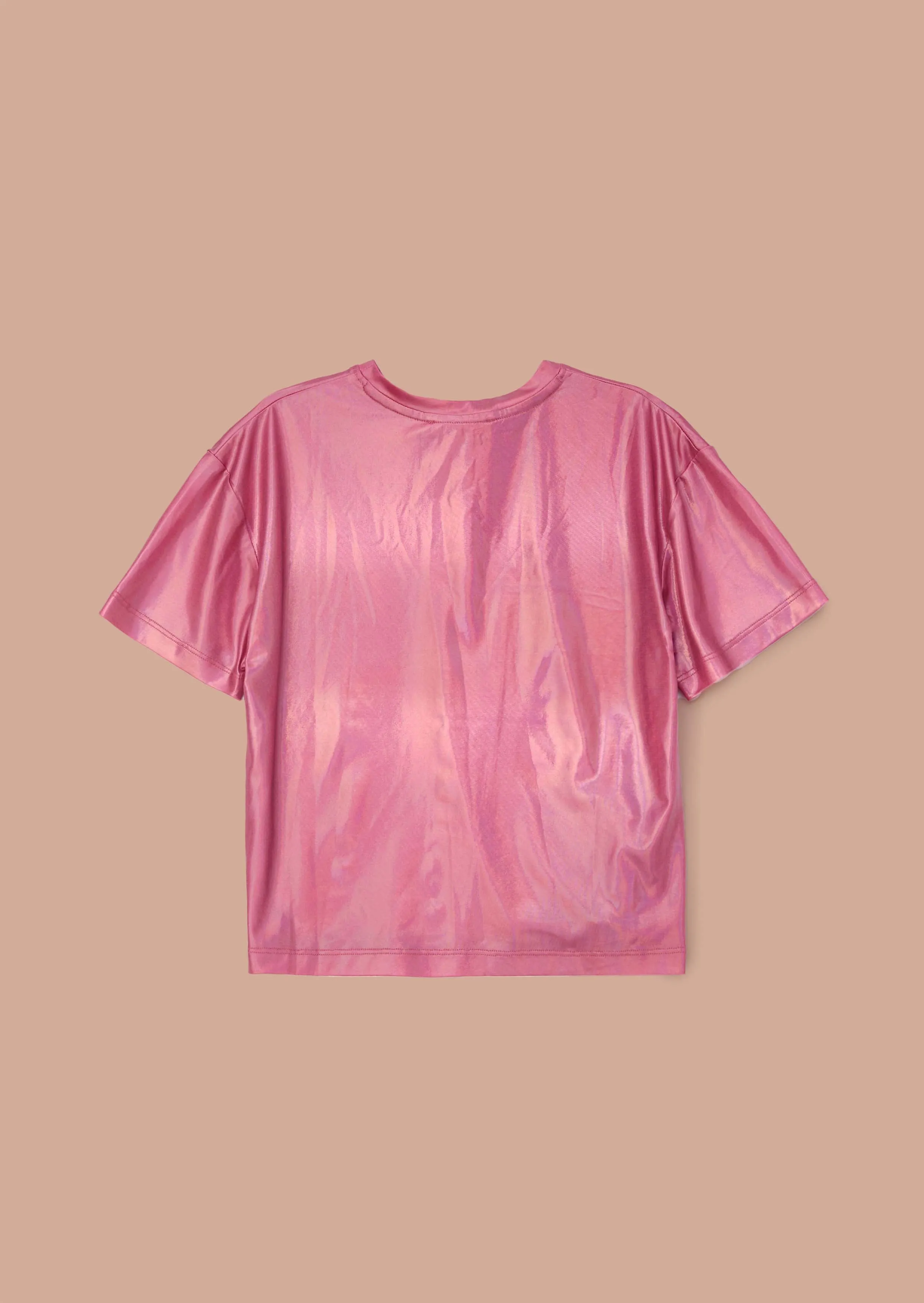 Luna Pink Foil Jersey Top