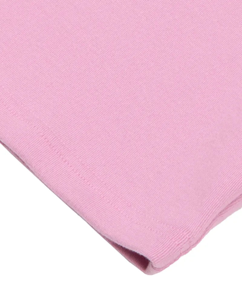 MACKY Golf: Basic Logo Half-Neck T-Shirt - Pink