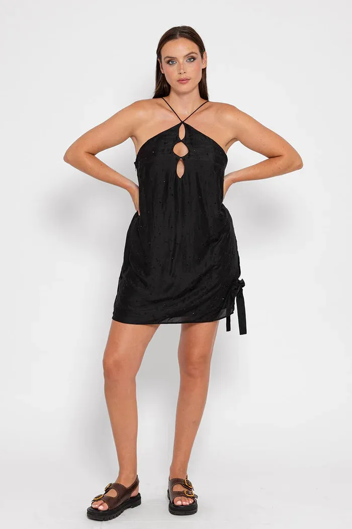 Maelys Short Dress - Black