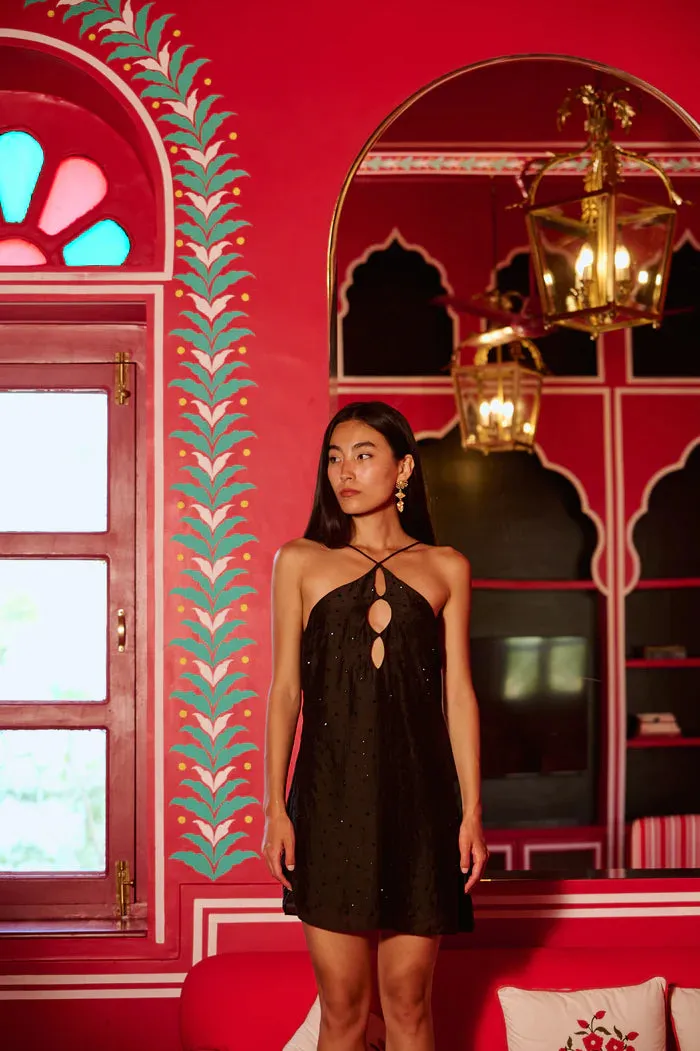 Maelys Short Dress - Black