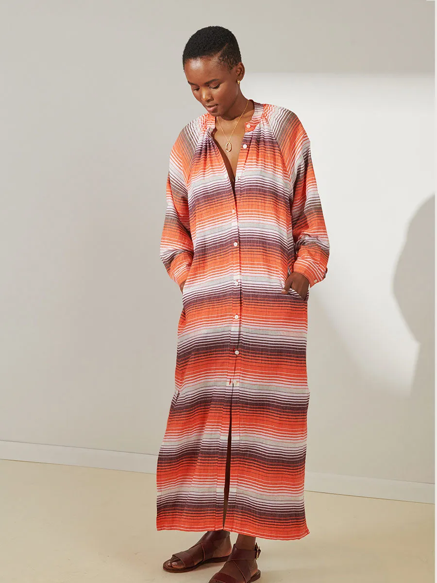 MAKEDA | Button Up Dress