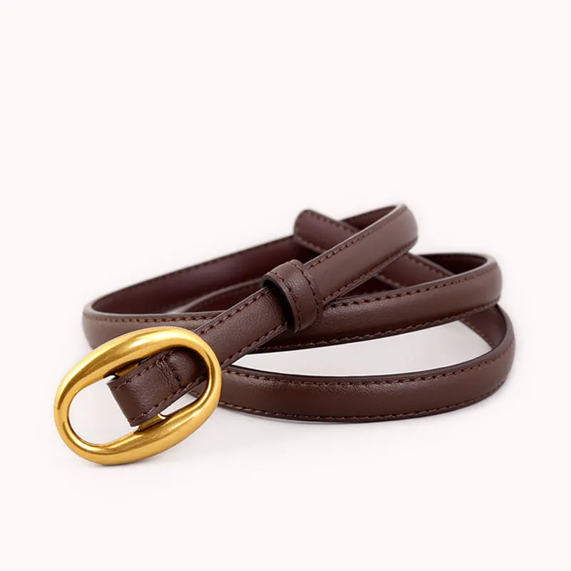 Mallory Skinny Leather Belt