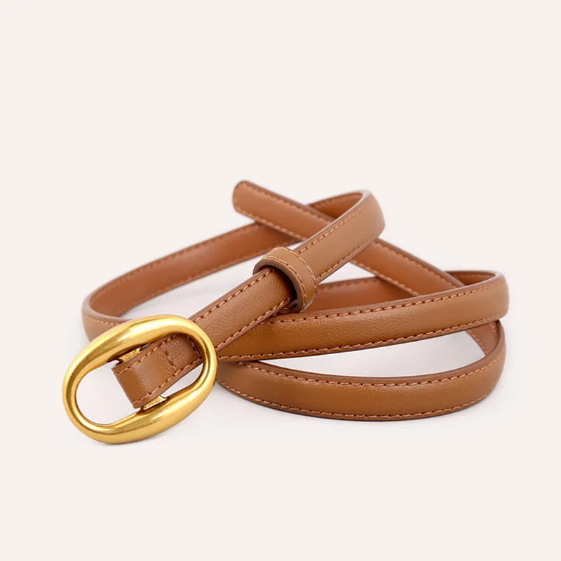 Mallory Skinny Leather Belt