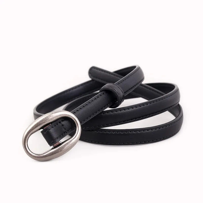 Mallory Skinny Leather Belt