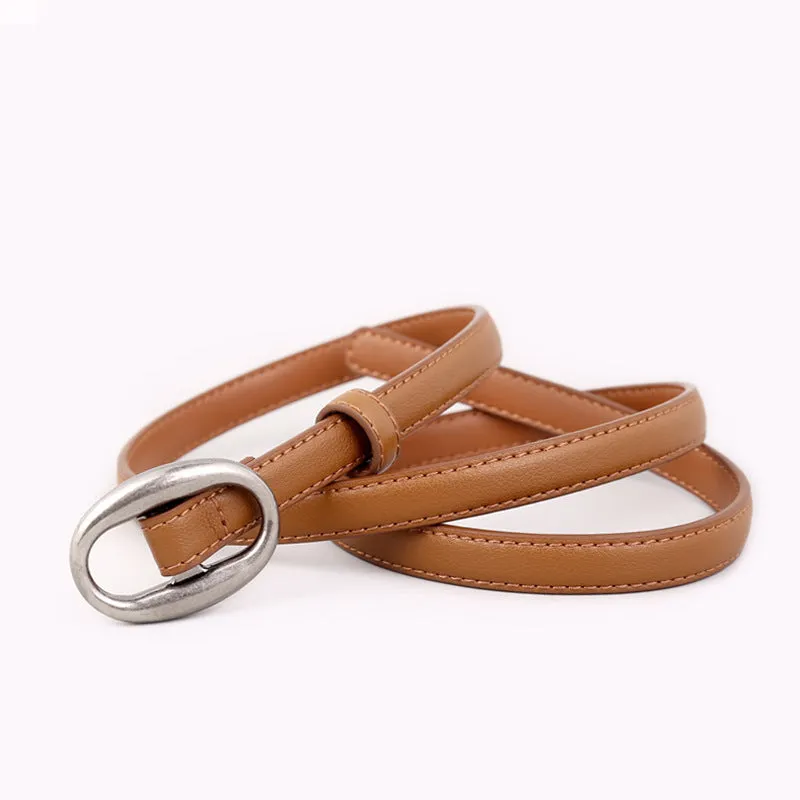 Mallory Skinny Leather Belt