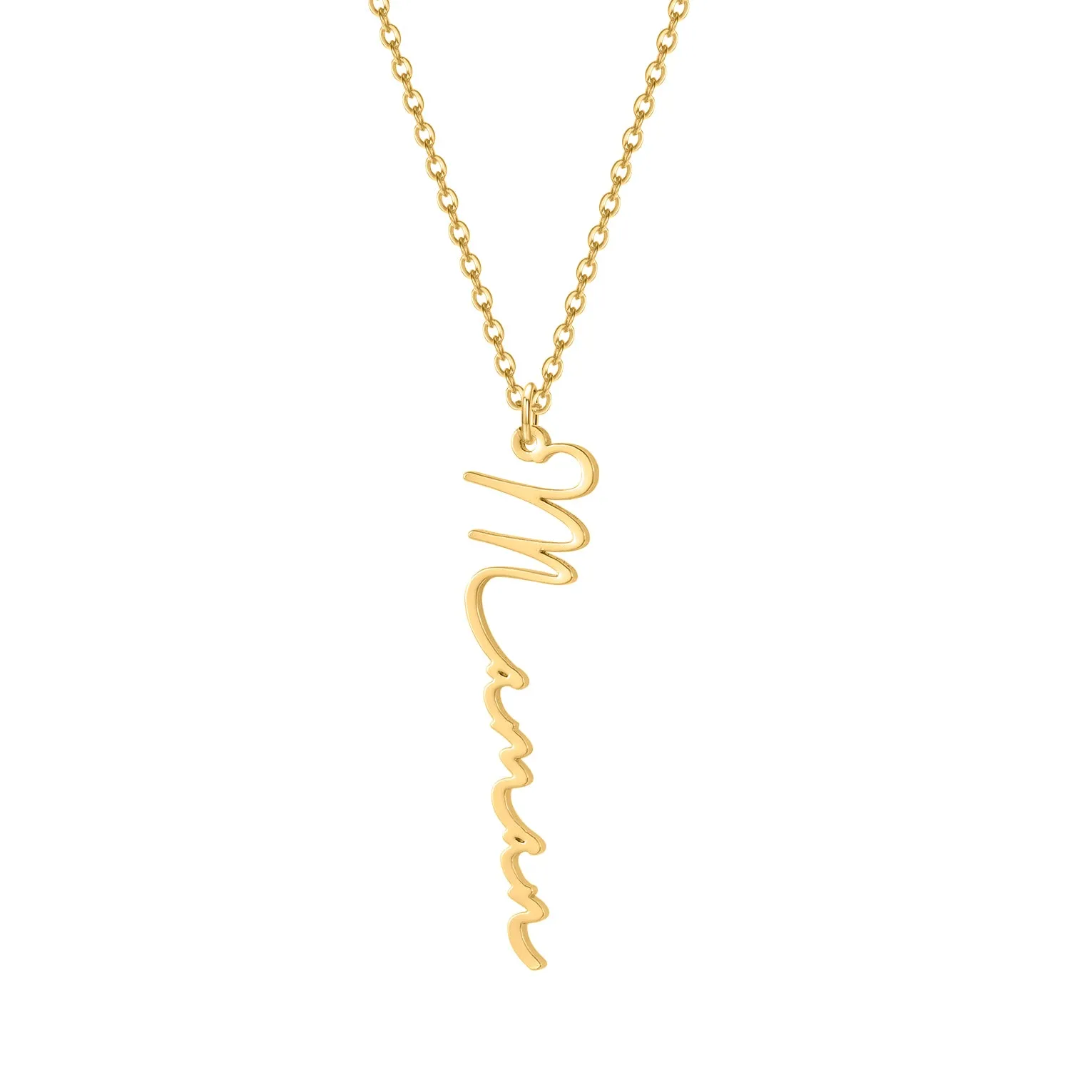 Maman - Collier Prénom Vertical