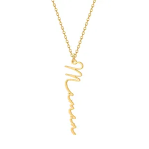 Maman - Collier Prénom Vertical