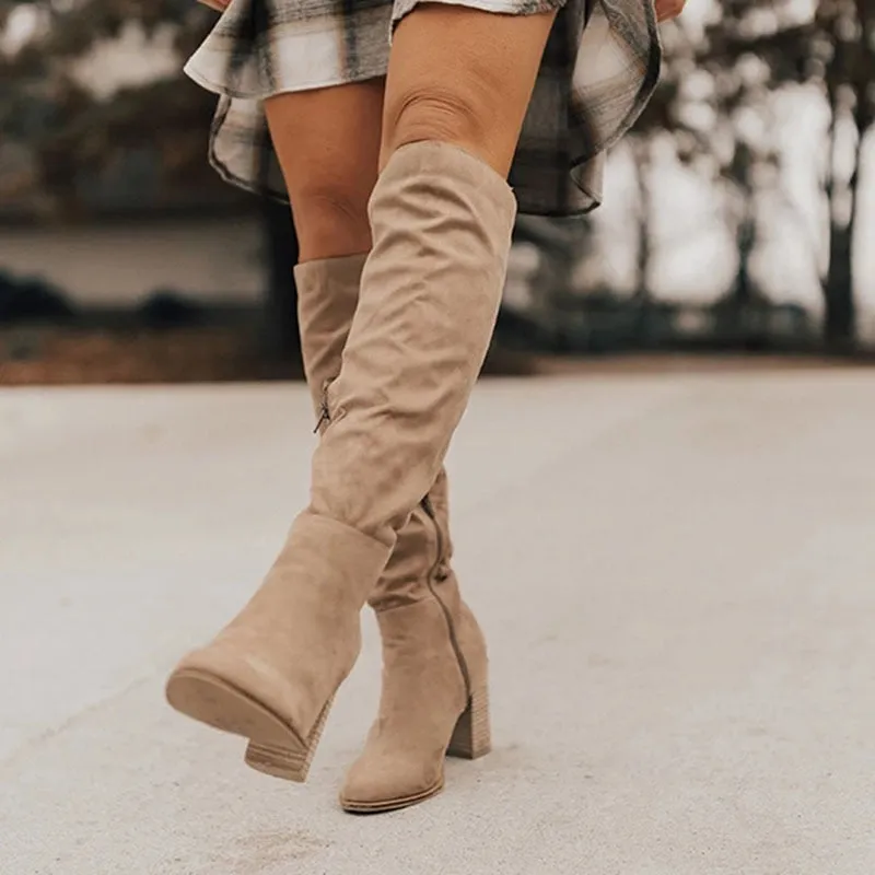 Maya - Chic and Stylish Autumn Knee-High Boots for Women