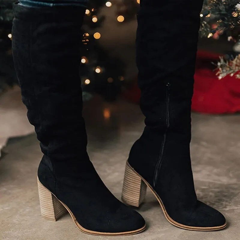 Maya - Chic and Stylish Autumn Knee-High Boots for Women