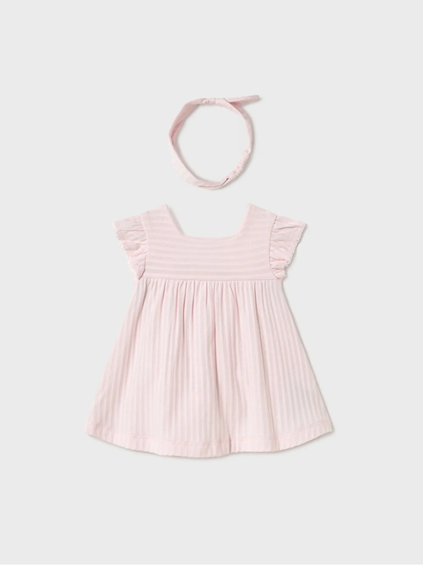 Mayoral Baby Girl Dress & Headband Set - Pink