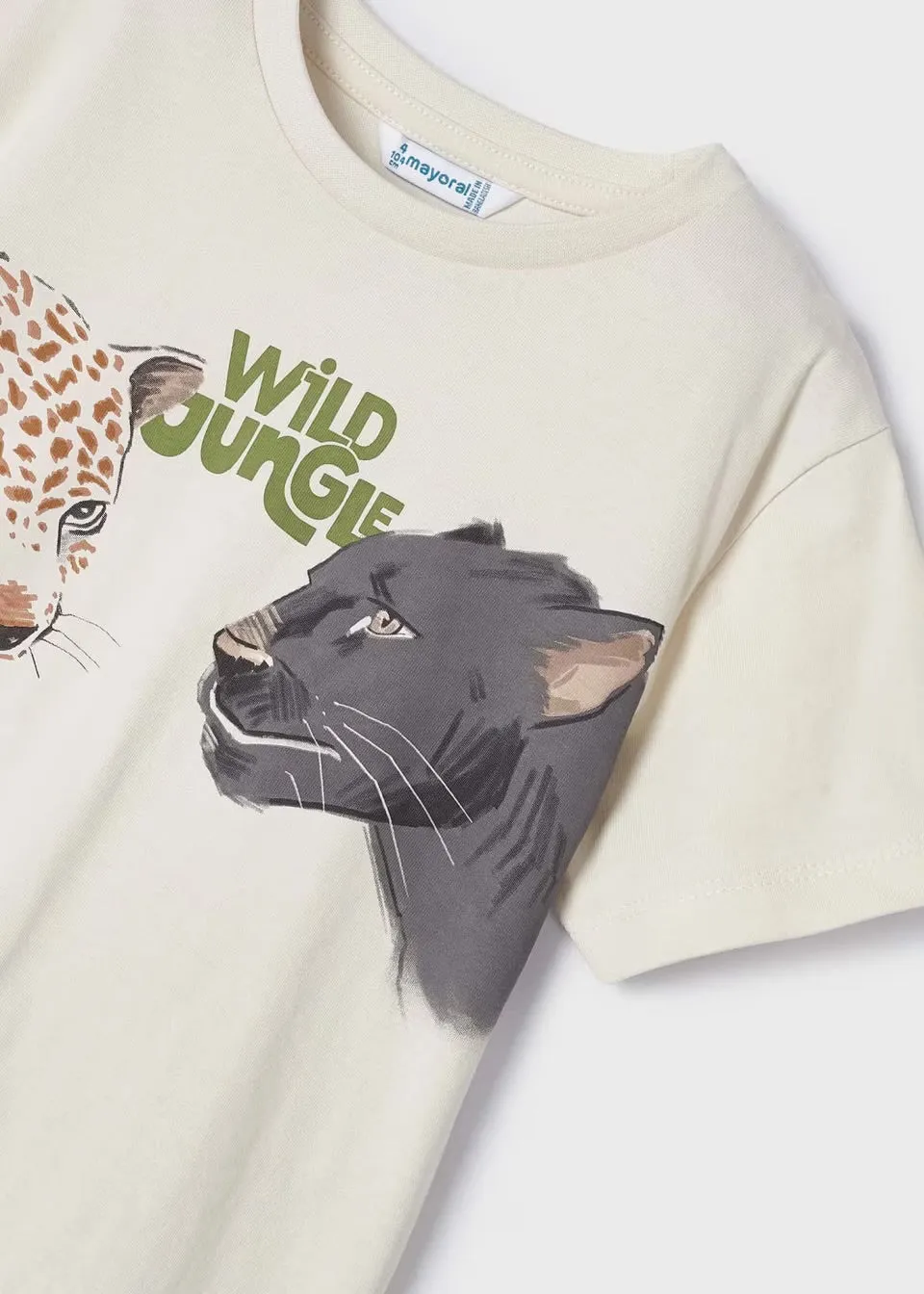 Mayoral Boys Wild Jungle T-Shirt 3011 Milk