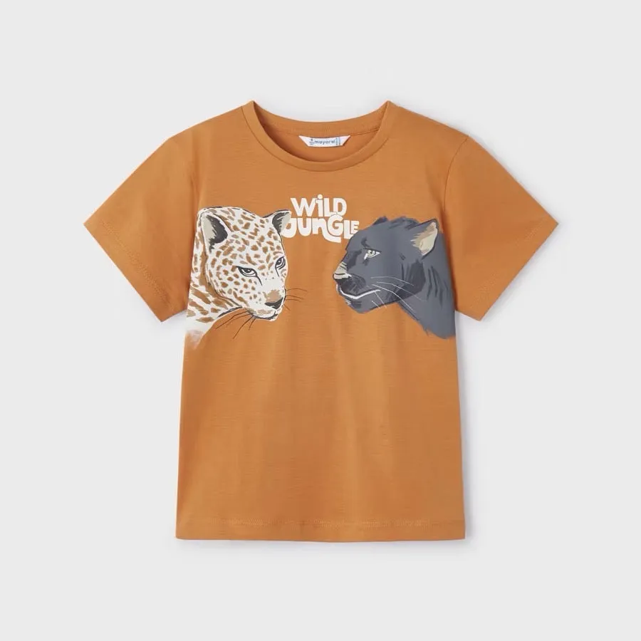 Mayoral Boys Wild Jungle T-Shirt 3011 Paprika