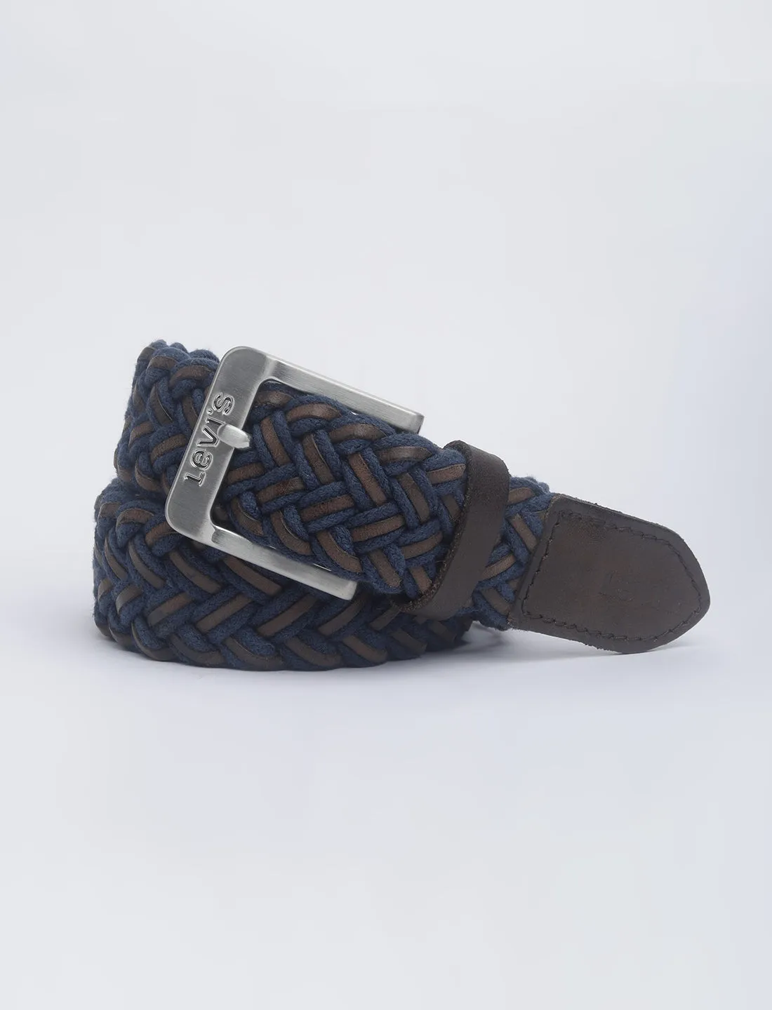 Men's Brown Textured Belt
