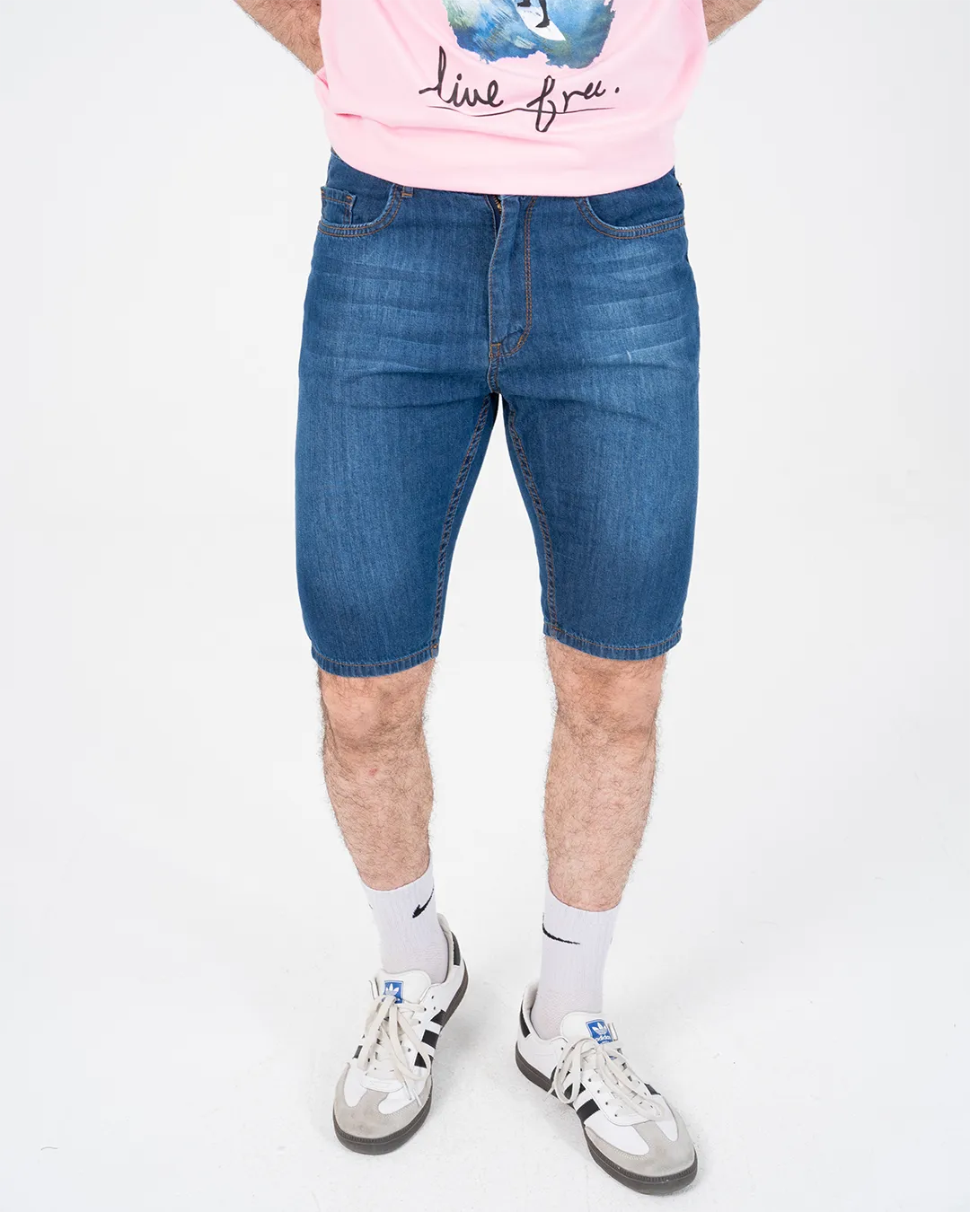 Mens Jeans Shorts with Pocket