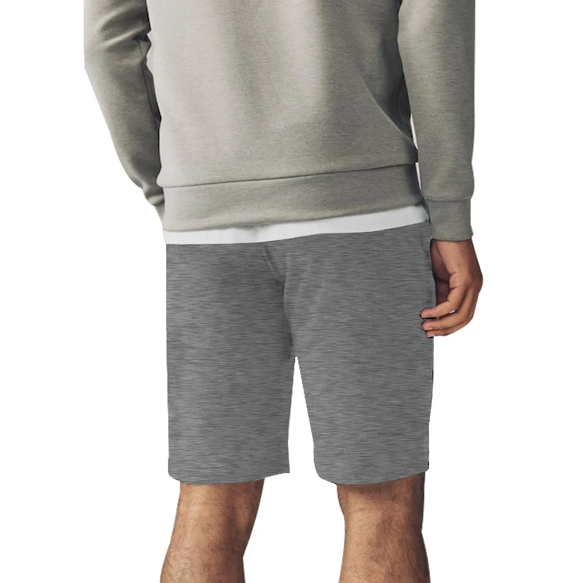 Men's Printed Two Quarter Summer Shorts - Natural Gray