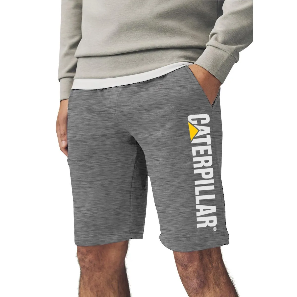 Men's Printed Two Quarter Summer Shorts - Natural Gray