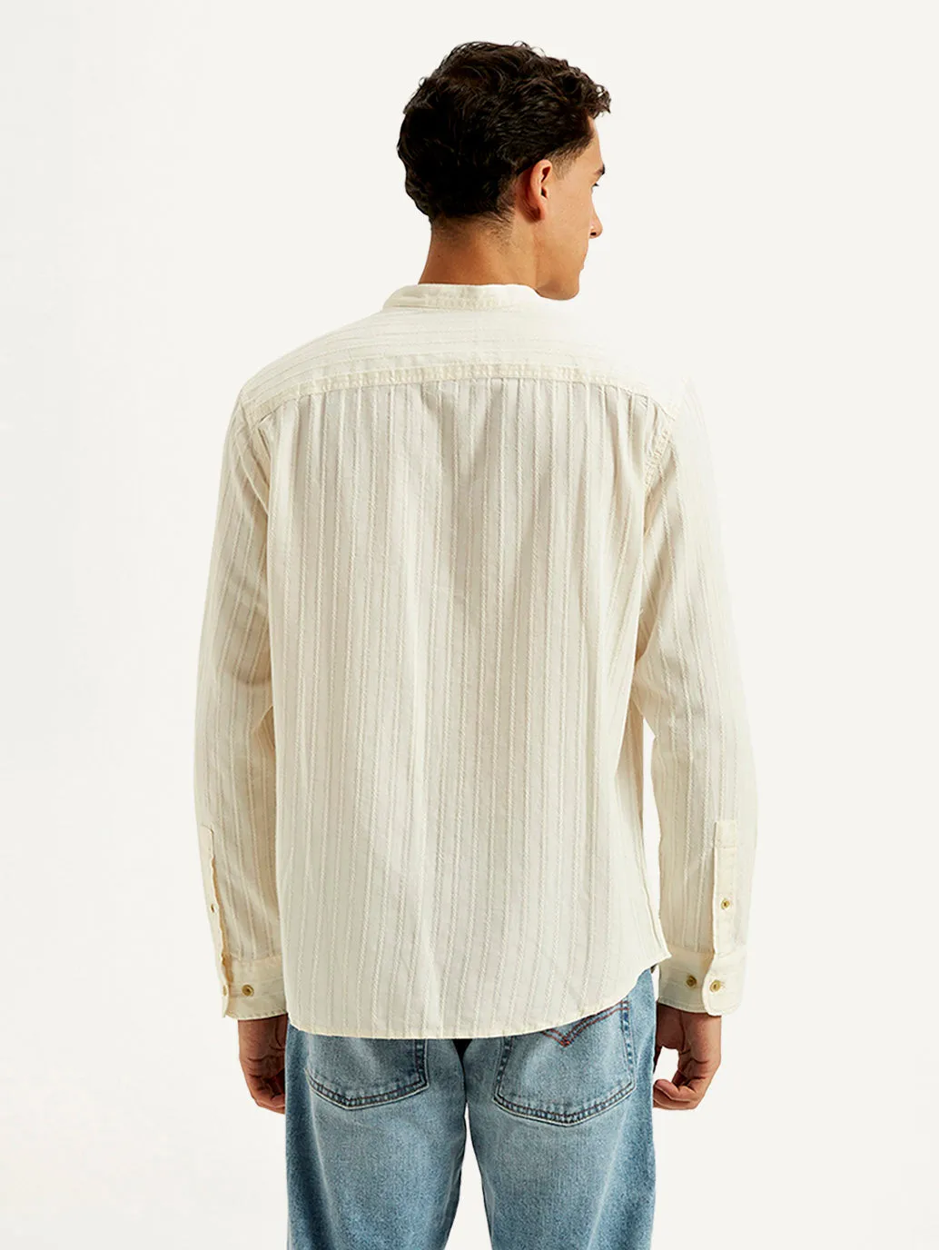 Men's Textured Slim Fit Shirt