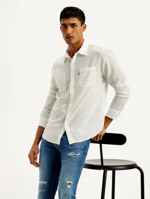 Men's Textured Slim Fit Shirt