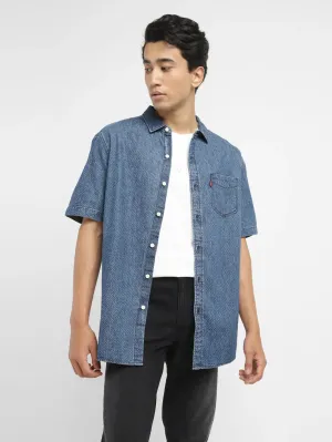 Men's Textured Slim Fit Shirt