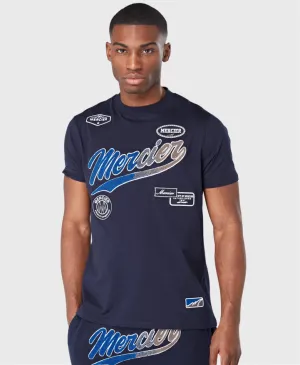 Mercier Teams T-Shirt Navy Fade