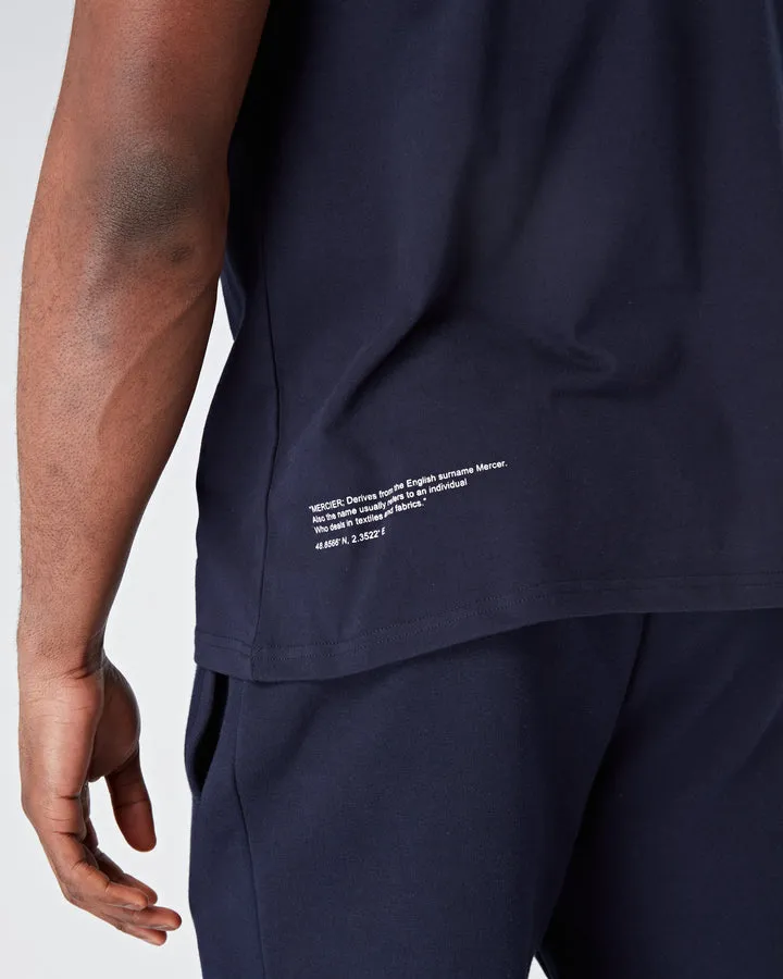 Mercier Teams T-Shirt Navy Fade