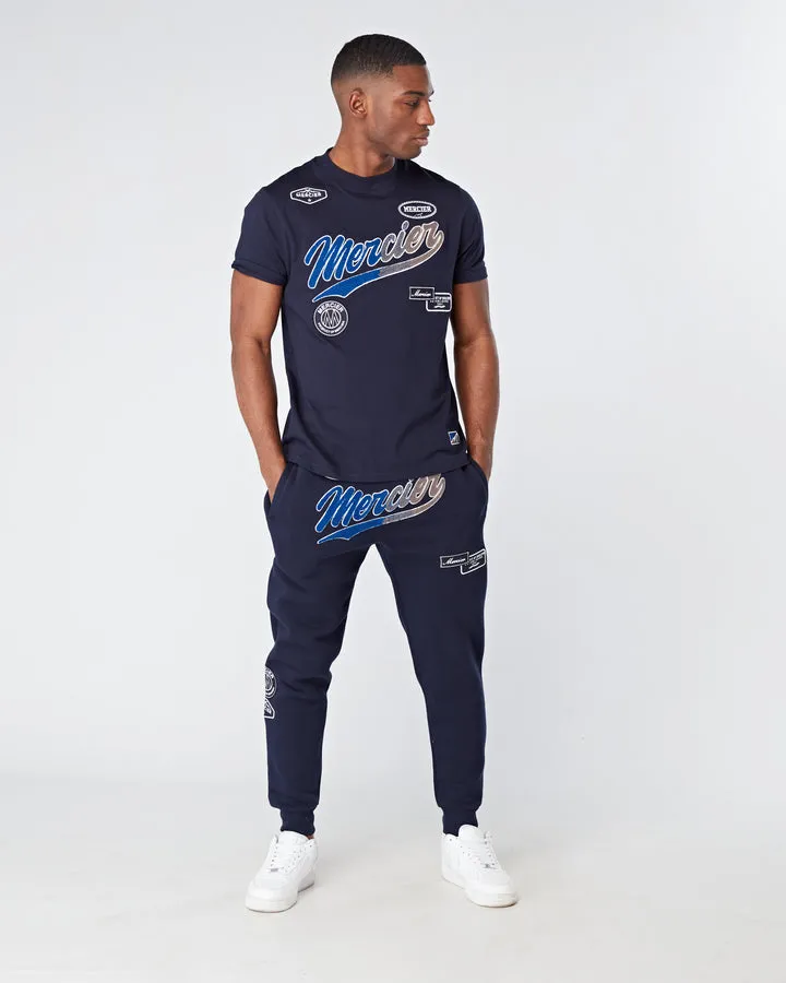 Mercier Teams T-Shirt Navy Fade