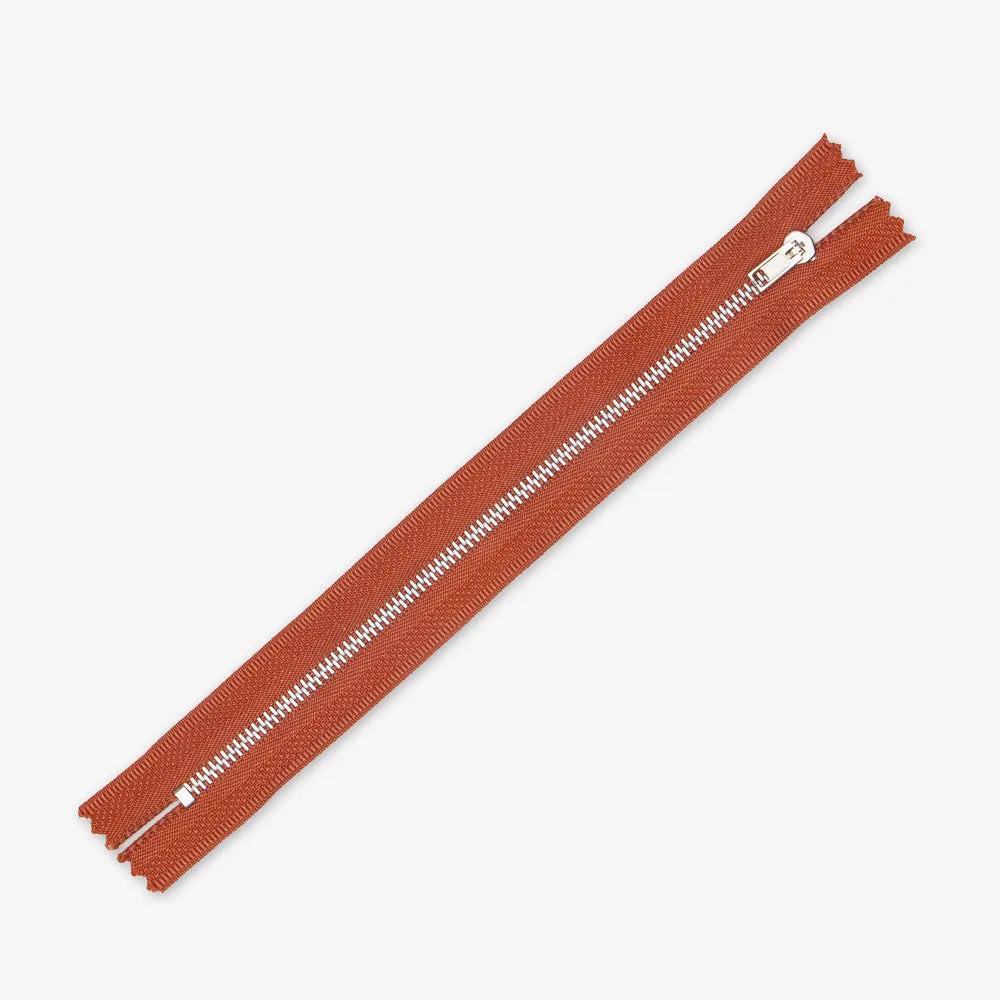 Metal Trouser Zips Bronze - 20cm